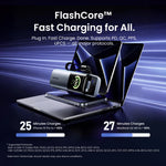 Vention FKV 200W 90Wh 25000mAh Smart Display Power Bank Come with 2USB-C Cables External Battery Power Supply with 3 Inputs & 4 Outputs Support PD QC PPS UFCS Fast Charging for iPhone 17 17Pro 16 Pro Max 15 14 13 for Huawei Mate XTs for OPPO for VIVO