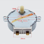 Microwave Oven Synchronous Turntable Motor AC220-240V 7MM Shaft Diameter Universal Replacement Compatible with Haier Midea