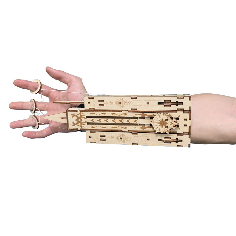 48Pcs DIY Assassin Sleeve Staple Sword Toys Model Game Accessories Handmade Wood Construction Projectile