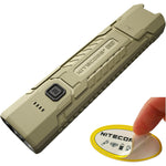 LinkMejor EDC07 1500 Lumens 3 Color Temperatures EDC Flashlight USB-C Rechargeable IP67 Waterproof Compact Pocket Light Work Lights