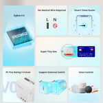 10Pcs Sonoff ZBMINI L2 Smart Zigbe3.0 Switch No Neutral Required Intelligent Two-way Control Relay Module Timer Voice Control with Alexa Google Zigbe Hubs