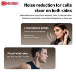 MINISOMS105 AI Translation Headset Wireless bluetooth 6.0 Earphone 10mm Speaker 3-Mic Call Noise Reduction 72H Playback IPX5 Waterproof Touch Control 135 Languages Translations In-ear Sports Headphones