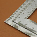 Stainless Steel L Square Ruler Right Angle Measuring Tool 100mm 150mm 300mm Double-Sided Scale for Carpentry Framing Roofing Layouts