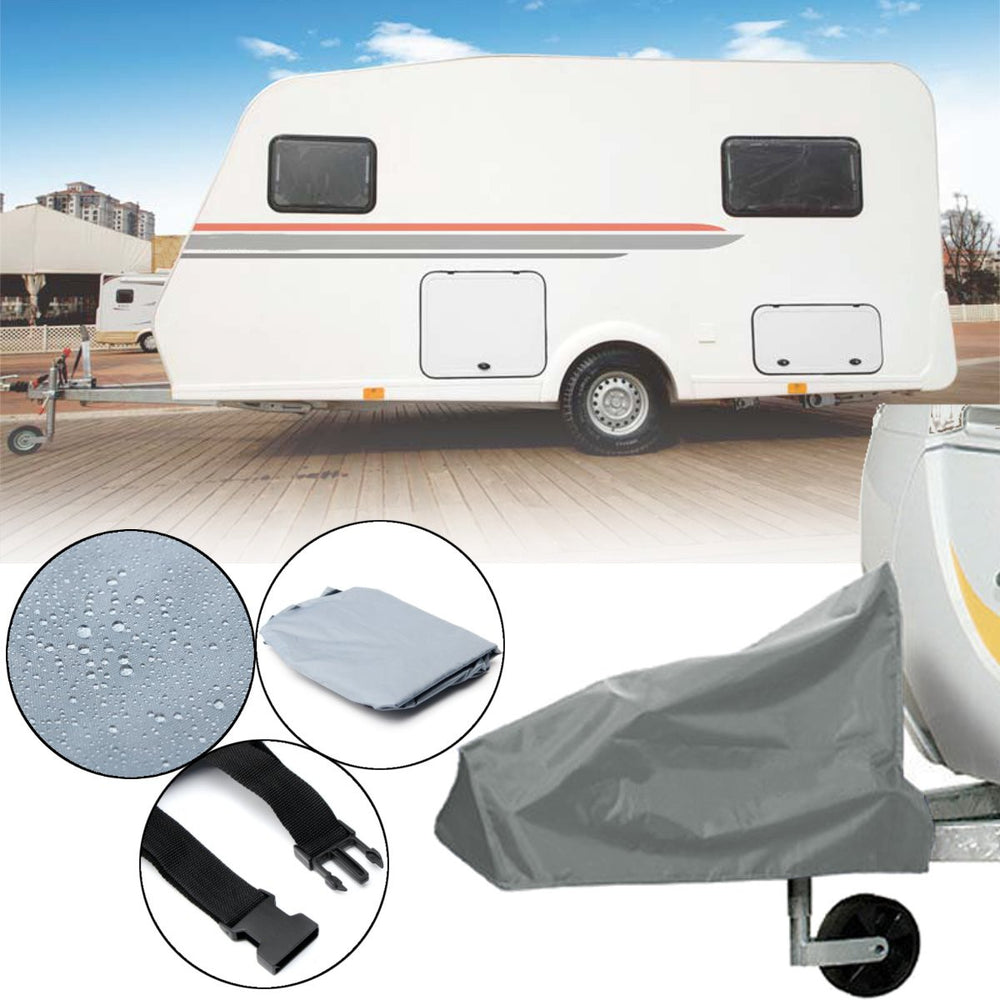 Universal Caravan Hitch Cover Grey RV Trailer Tow Ball Coupling Lock Cover