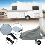 Universal Caravan Hitch Cover Grey RV Trailer Tow Ball Coupling Lock Cover