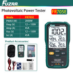 LinkMejor FR705 FR705E Photovoltaic Solar Power Tester MPPT Power Meter 1000W 2000W Auto Range Digital Display Photovoltaic Analyzer Solar System Maintenance