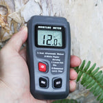 LinkMejor EMT01 Digital LCD Portable 0~99.9% Wood Moisture Meter Integral Pins Auto Power Off