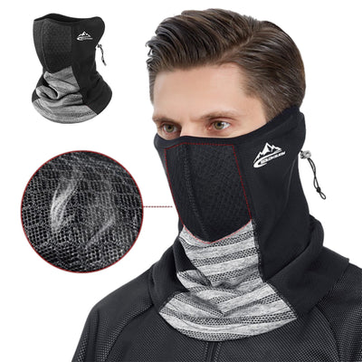 Golovejoy Winter Warm Face Mask Adjustable Neck Gaiter Windproof Outdoor Head Cover for Skiing Cycling Cold Weather Comfortable Face Scarf