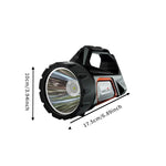 LinkMejor DA03 Solar Rechargeable Energy Camp Flashlights ABS Portable Waterproof Torch Work Light Outdoor Hiking Camping Searchlight