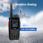 LinkMejor KT-A16 Airband Handheld Radio 6W High Power 118-136MHz Walkie Talkie 200 Channels 10 NOAA Channels VHF VOXs Long Battery Long Range Transceiver with 1.77inch Color LCD Screen