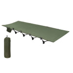 Xmund Outdoor Folding Bed, Portable Tent Bed, Designed with Side Pockets for Small Items, Outdoor Hiking Backpacking Travel Survival Gear For Adults