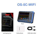 AV TOOLTOP OS-5C Five Channel Oscilloscope 1MHz Bandwidth 3MHz Sampling Rate USB Type-C Portable High Precision Waveform Analyzer WiFi Optional