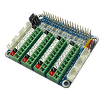 Raspberry Pi 5 GPIO Status LED Terminal Block BreakoutBoard HAT ADC/DCA Sensor for Raspberry Pi 5 4B 3B+ Test Expansion Board