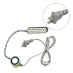 LinkMejor Work Light Magnetic Base 30 LinkMejor Beads 2W AC 110 220V Flexible Gooseneck Lamp for Drill Press Sewing Machine Workshop Lighting