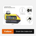 LinkMejor Bicycle Alarm Disc Brake Lock 120dB Loud Anti-Theft Alarm Security Wheel Disk Padlock Waterproof Scooter Disc Lock