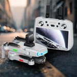 AE3 PRO MAX GPS 3KM Digital FPV with 4K HD Camera 3-Axis EIS Mechanical Gimbal Obstacle Avoidance 7inch Touchable LCD Screen Controller Brushless Foldable RC Drone Quadcopter RTF