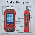AV TOOLTOP ET636/ET638 Cable Tester and Multimeter 3.2-Inch Color Screen DCV ACV DCA ACA Resistance Capacitance Frequency Rechargeable Battery