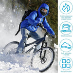 LinkMejor 1pc Winter Thickened Fleece Outdoor Cycling Scarf, Warm Neck Gaiter, Windproof Dust Mask, Polar Fleece Neck Cover