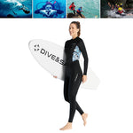 LinkMejor Women's Full Body Wetsuit UTF50+ Sun Protection 98% UV Blocking Rate Cool Ice Fiber Breathable Quick Dry Thin Swimsuit  for Diving Surfing Snorkeling Swimming