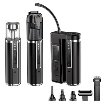 Portable Wireless 18000Pa High-Power 3-in-1 Vacuum Cleaner Air Pump with Camping Light Rechargeable Handheld Cleaner