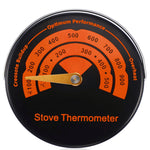 IPRee Wood Stove Thermometer Magnetic Gas Top Temperature Meter with Large Dial Avoiding Overheat Fireplace Accessories for Stove