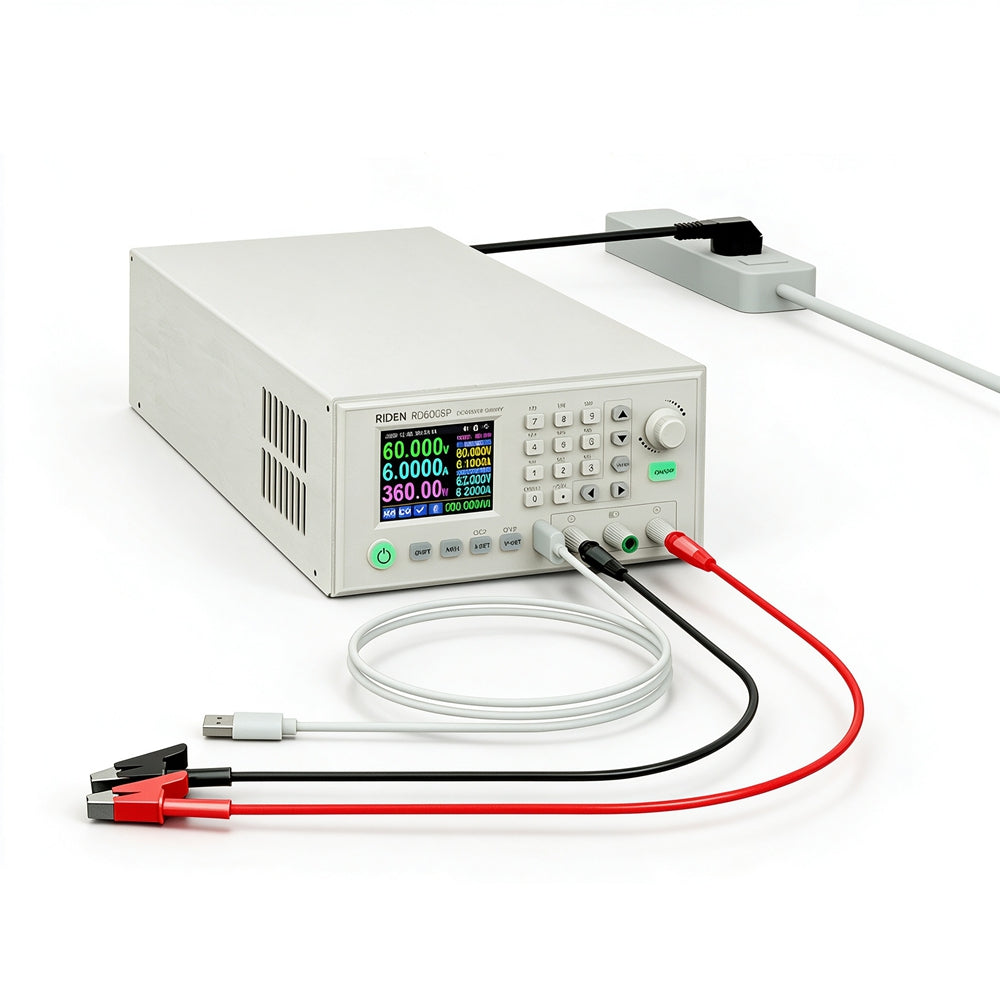 LinkMejor RD6006P 360W 60V 6A USB Completed Set Digital Control AC to DC Adjustable Voltage Current Lab Bench Power Supply Module