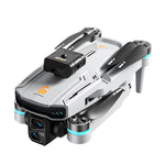 LinkMejor Z105 WiFi FPV with 4.3inch LCD Screen Controller HD Dual Camera Servo Gimbal 360° Obstacle Avoidance Brushless Foldable RC Drone Quadcopter RTF