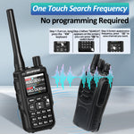 LinkMejor MINI5 Walkie Talkie 2200mAh Battery 999 Channels Type-C Fast Charging bluetooth APP Programming NOAA Weather Alert Emergency Two-Way Radio