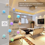 EWELINK Zigbee3.0 Smart EU Plug 16A 20A Energy Monitoring Timer Function App Control Smart Home Automation Voice Control with Alexa Google Assistant AC 100-240V