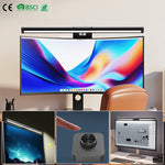 LinkMejor Monitor Light Bar Eye-Care Flicker-Free Desk Lamp 3 Color Temperatutes Ajustable Wireless Remote Control Stepless Dimming Aluminum Alloy Computer Screen Light
