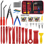 335pcs Car Audio Installation Removal Tool Interior Door Panel Pry Plate Navigation Instrument Clip Set