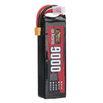 LinkMejor Power 14.8V 9000mAh 100C 4S LiPo Battery XT60 Plug for RC Drone