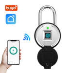 LinkMejor PL-P3Z-TY Tuya Smart Fingerprint Padlock Electronic Door Lock bluetooth-compatible APP Unlock Waterproof Home Security Protection Doorlock