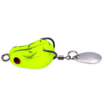 LinkMejor 5PCS 2.5cm Frog Fishing Lures Realistic Fisheye Bite Resistant Sharp Hook for Long Casting