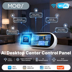 MOES TPL05-T1 5-inch Smart Home WiFi Center Control Panel AI IR Remote Zigbe Gateway bluetooth Mesh Built-in Alexa Speaker Touch Screen Security Hub Universal Controller