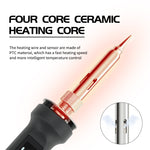 100W Digital Electric Soldering Iron Kit Set 220V Temperature Adjustable Welding Tool Ceramic Heater Soldering Tips Rework EU Plug