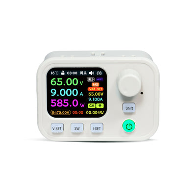 Sinilink XY6509W DC Buck Programmable Power Supply Module 12-72V Input 0-65V 9A 585W WiFi Bluetooth MPPT IPS LCD Modbus CC CV CW Dual System