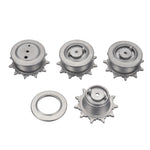 LinkMejor 3918-1 1/16 RC Tank Spare Parts Metal Tracks/Drive Wheels/Transmission Gearbox Vehicles Model Accessories