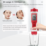 4 in 1 PH Meter PH/TDS/EC/Temperature Meter Digital Water Quality Monitor Tester for Pools Drinking Water Aquariums EZ9908