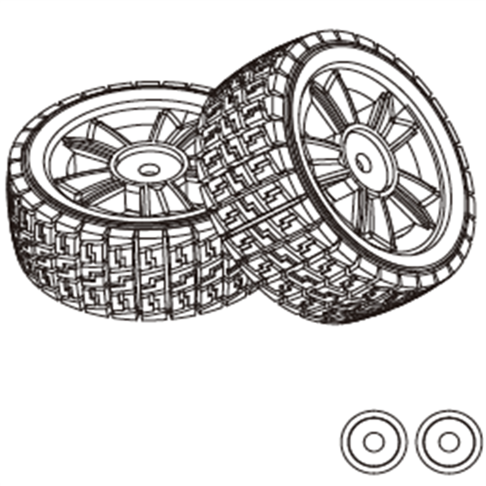2PCS MJX 14301 1/14 RC Car Original Parts 1415A1 14301 Rubber Tires 1415A2 14302 Rubber Tires 1415B1 14301 TPR Tires 1415B2 14302 TPR Tires 1415C Drift Tires