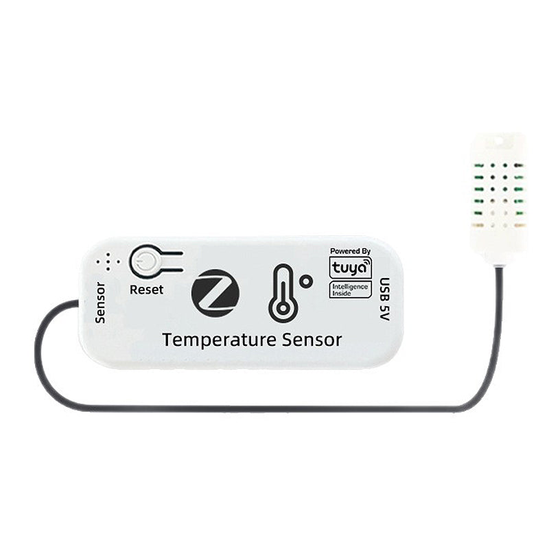 Tuya WiFi/Zigbe Smart Temperature Humidity Sensor APP Remote Monitoring Alert Probe Smart Scene Automation Works with Alexa Google Home
