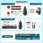 65 in 1 Mini Electric Screwdriver Set 4V Cordless Rotary Tool Cardboard Cutter DIY Tool Kit Light Duty Home Repairs