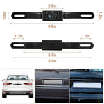 720 HD Backup Camera Rear View License Plate Reverse Camera Universal for Pickup Truck Car SUV 149° Angle Night Vision Waterproof