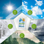 Baldr Wireless Digital Color Display Weather Station Clock Barometer Thermometer Hygrometer Trend Forecas Outdoor Sensor
