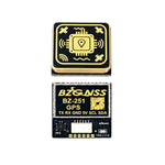 LinkMejor Black Gold 251 GPS Module with Compass High Accuracy FPV Return for RC FPV Racing Drones