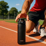 LinkMejor SUS316 700ml Thermos Bottle Large Capacity Vaccum Cup Cold Insulation Portable Strap with Tea Flitter Thermal Flask