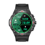 LinkMejor TG02 1.43-inch AMOLED Display GPS Compass Altimeter & Barometer 500mAh Battery bluetooth Call Heart Rate Blood Pressure Blood Oxygen Monitor Sleep Monitoring Multi-sport Modes IP68 Waterproof Smart Watch
