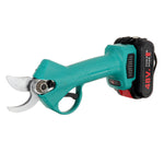 LinkMejor 21V 30mm Cordless Electric Branch Scissors Pruning Shears Pruner Ratchet Cutter with 2 Battery