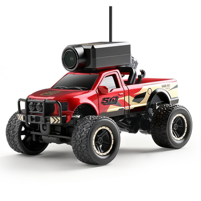 LinkMejor 6407 6407-C RTR 1/64 2.4G RWD Mini FPV RC Car Wifi Camera Monitor Photos Videos VR App Control Built In Gyro LED Light Cruise Control Desktop Micro 3 Speed Off-Road Full Proportional Vehicles Models Toys