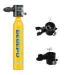 [US Direct] DEDEPU S3000-B 0.5L Mini Scuba Diving Tank Set Provide 10-15 Minutes Of Breathing Time Aluminum Oxygen Tanks Diving Equipment Snorkeling with Adapter Diving Goggles Strap Bag Pump Handbag